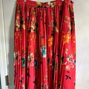 Liz Claiborne multicolored Floral Midi Skirt